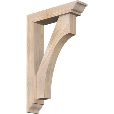 Ekena Millwork Westlake Traditional Smooth Bracket w/ Offset Brace, Douglas Fir, 5 1/2"W x 24"D x 36"H BKT0604X24X36WTL01SDF